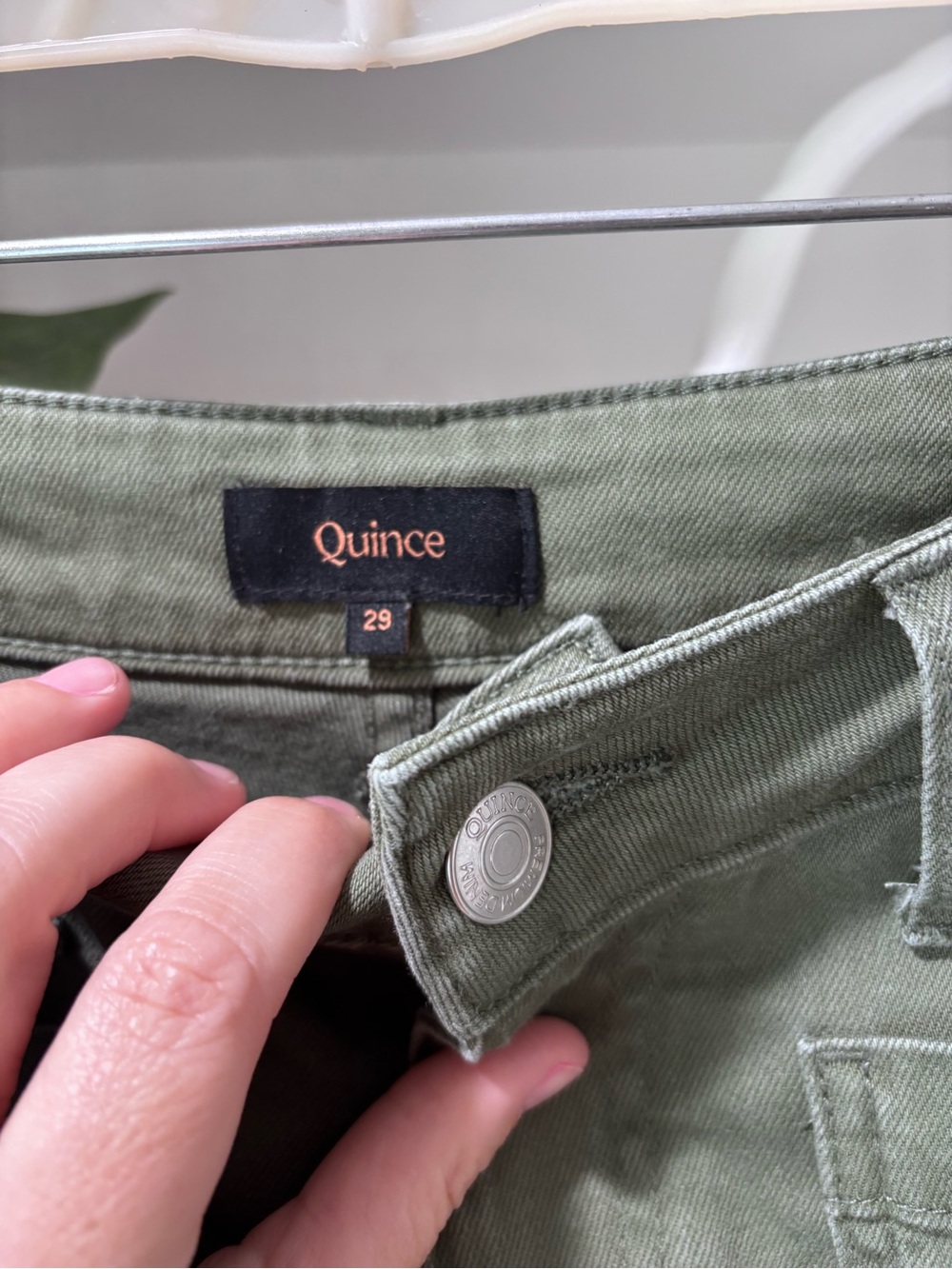 Quince Bella Stretch Patch Pocket Wide Leg Jeans 29 - Picture 3 of 11